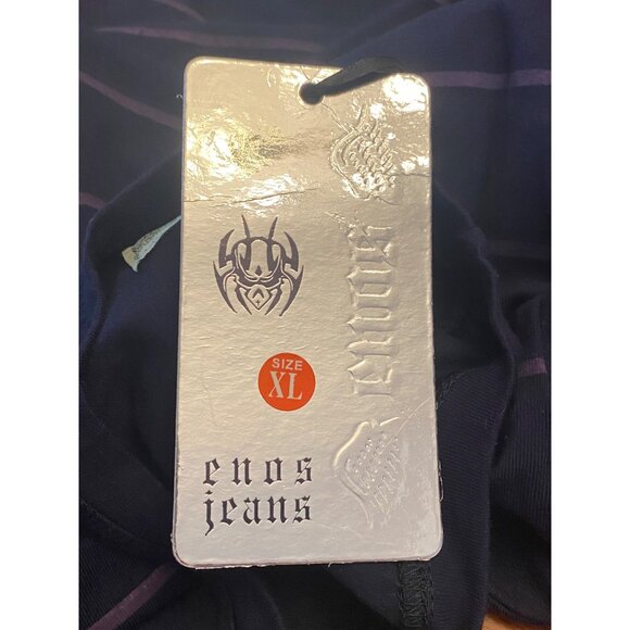 Men's Enos Jeans Long Sleeve Shirt Size XL Game Over 1st 2nd Level NWT - Picture 9 of 10